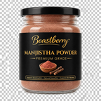 Beastberry Premium Manjistha Powder | Traditional Ayurvedic Skincare | For Glowing Skin, Even Skin Tone & Clear-Looking Skin (200 g)