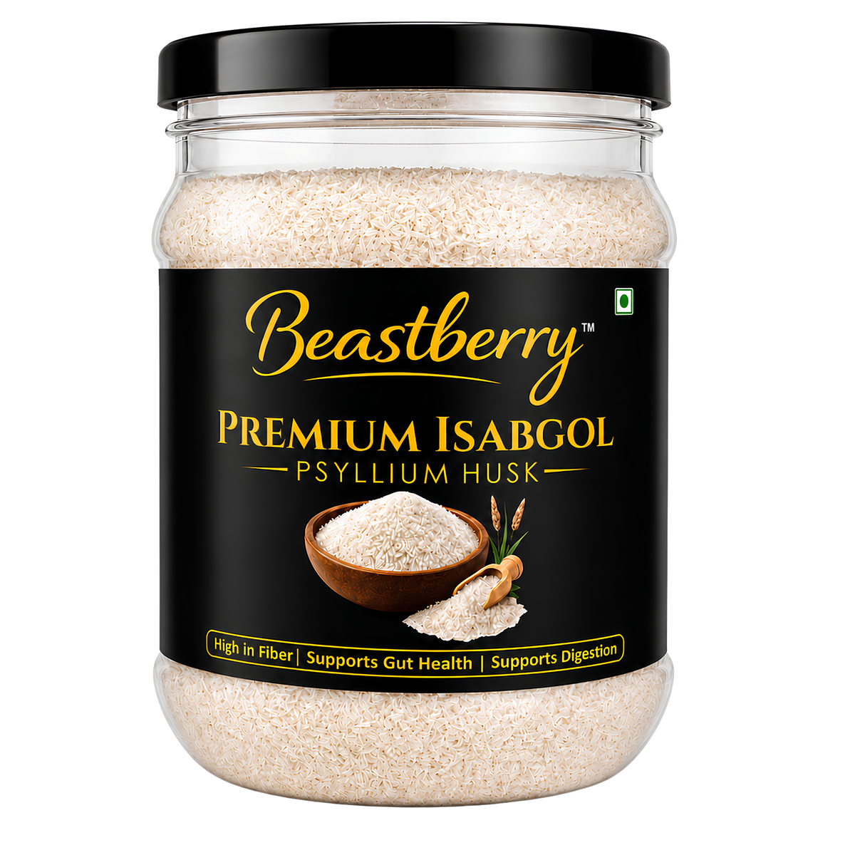 Beastberry Premium Isabgol (Psyllium Husk) | High Fiber | Supports Digestive Health | relieves constipation (150g)