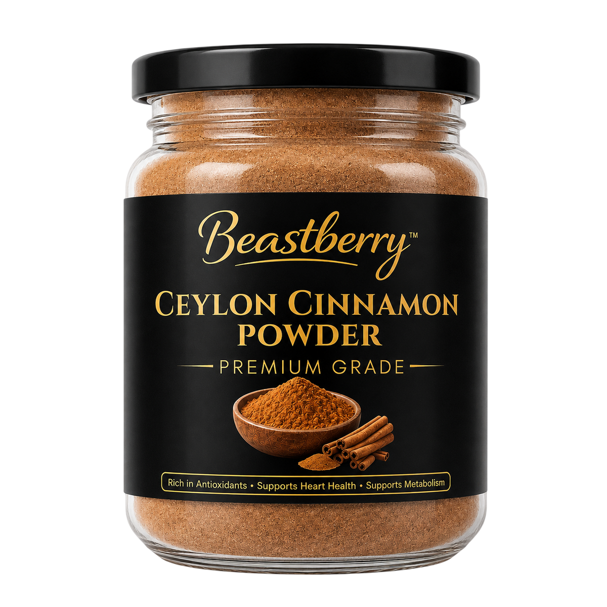 Ceylon Cinnamon Powder | Premium Grade | 100% Pure | Beastberry (100g)