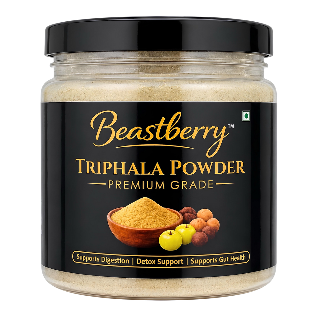 100% Pure Triphala Powder for Digestive Health & Gut Wellness | Beastberry (200g)