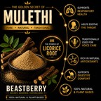 100% Pure Mulethi Powder for Respiratory Wellness & Digestive Support | Beastberry (100g)