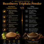 100% Pure Triphala Powder for Digestive Health & Gut Wellness | Beastberry (200g)