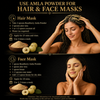 100% Pure Amla Powder for Glowing Skin & Hair Health | Beastberry (200g)