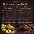 Beastberry amla powder vs other brands purity and quality comparison