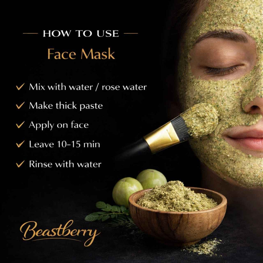 amla powder face mask for glowing skin and natural skincare