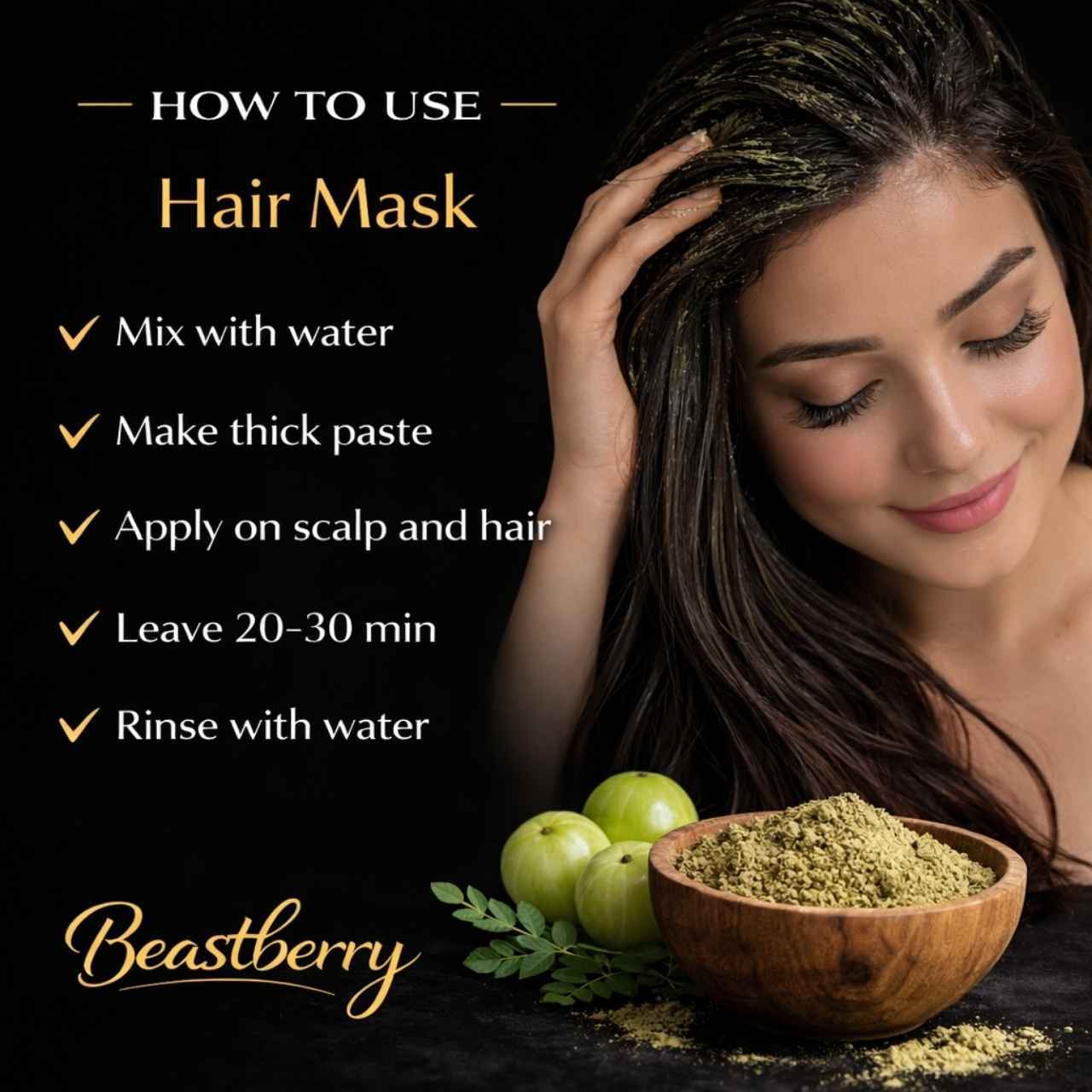 amla powder hair mask for strong healthy hair growth