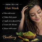moringa powder hair mask for strong healthy hair and scalp care