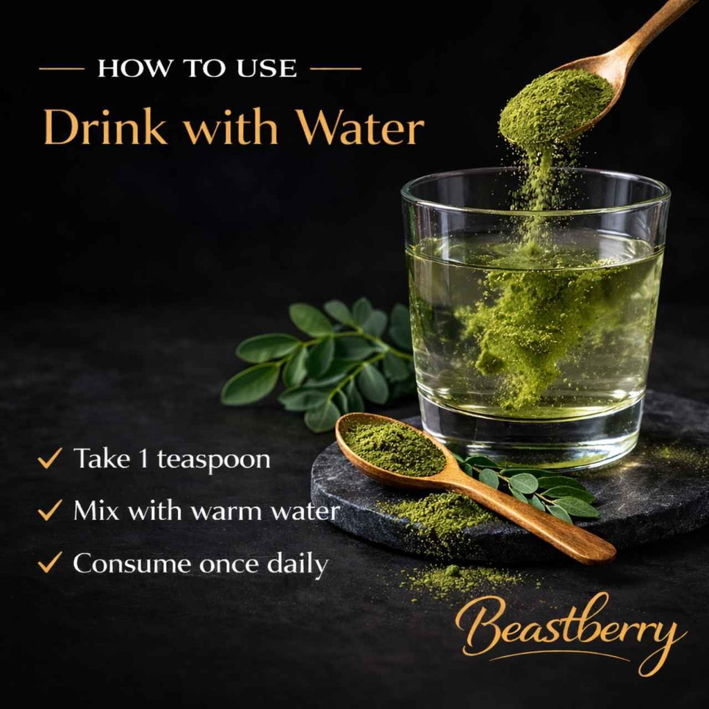 how to drink moringa powder with water for daily nutrition